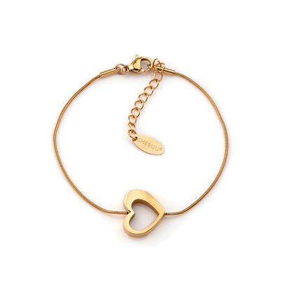 pulseira em aço inoxidável em dourado ou prateado